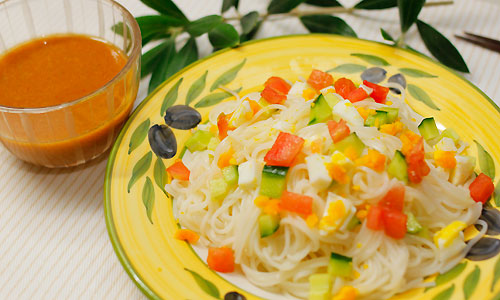 ガスパチョそうめん