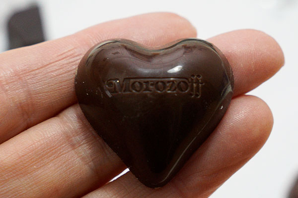 モロゾフのハートのチョコレート
