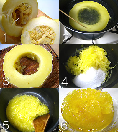 そうめんかぼちゃジャム手順