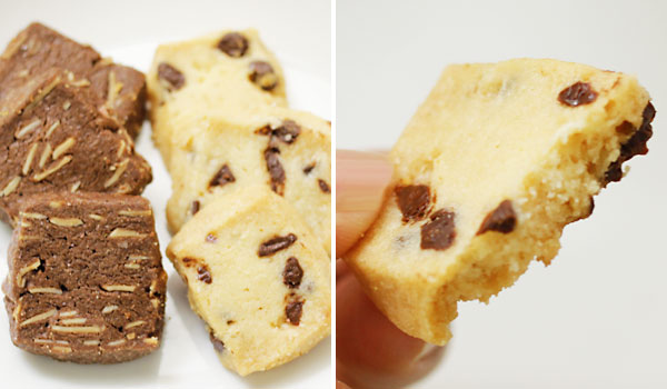 チョコチップクッキーとアーモンドチョコクッキー