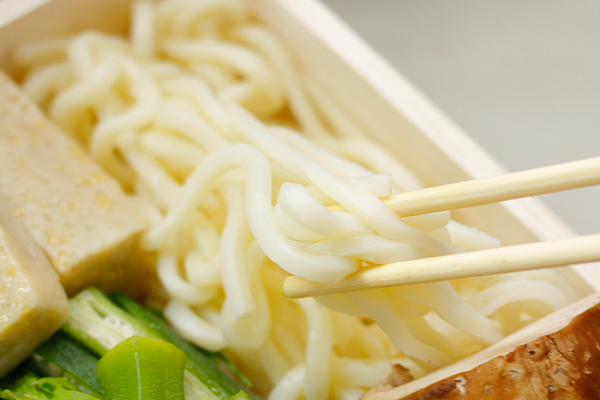 ハモとあわびの養生鍋のうどん