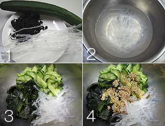 糸寒天のごま酢あえの作り方